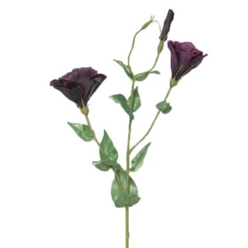 Flor artificial de lisianthus FEIYUN, morado oscuro, 85cm