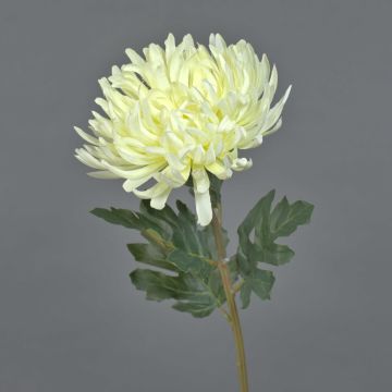 Crisantemo artificial LINGYUN, blanco, 65cm