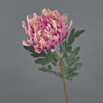 Crisantemo artificial LINGYUN, rosa, 65cm