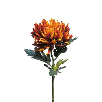 Crisantemo artificial LINGYUN, naranja, 65cm