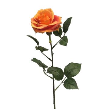 Rosa artificial KAILIN, naranja, 65cm