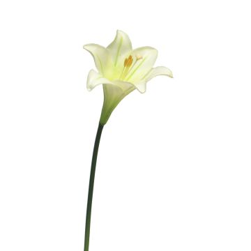 Flor artificial de lirio de Pascua XINGWANG, crema, 45cm