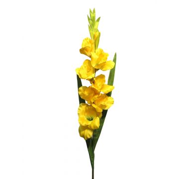 Gladiolo artificial HAOYUN, amarillo, 90cm