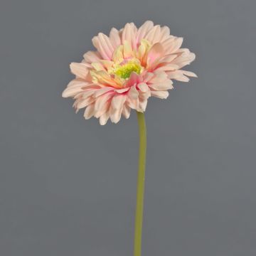 Gerbera artificial QIUDONG, rosa-melocotón, 50cm