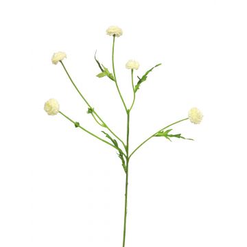 Rama artificial de Helichrysum italicum SHUNCAI, crema, 60cm