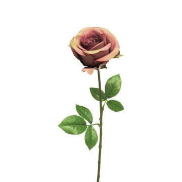 Rosa artificial RUYUN, rosa antiguo-verde, 45cm