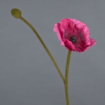 Amapola artificial YILAN, rosa, 60cm