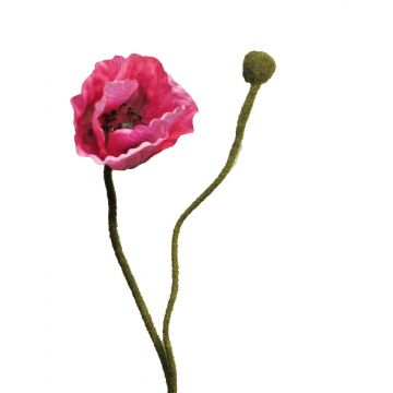 Amapola artificial YILAN, rosa, 60cm