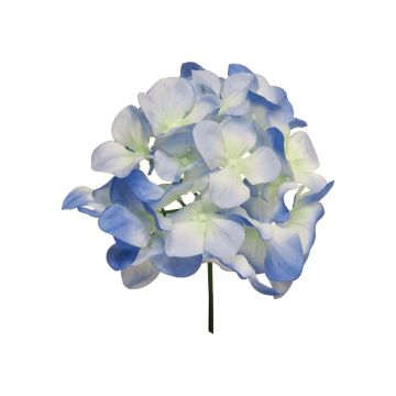 Hortensia decorativa FUHUA, azul-blanco, 25cm