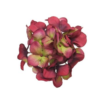 Hortensia decorativa FUHUA, rojo-verde, 25cm