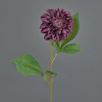 Dahlia artificial WANRU, morado oscuro, 50cm