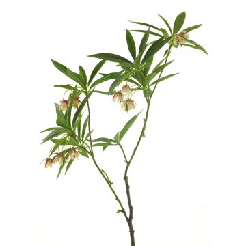 Ramo artificial de flor de la pasión HUARU, rojo crema, 90cm