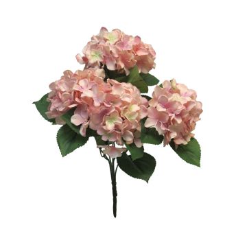 Hortensia artificial LINJIA en rama, rosa, 45cm