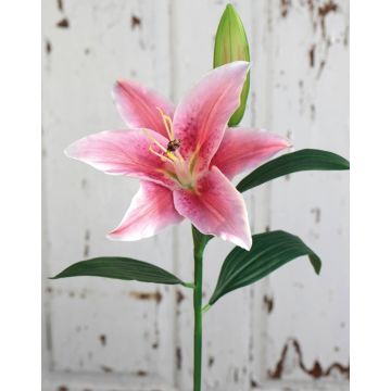 Flor del lazo atigrada artificial FILICE, rosa, 50cm, Ø17cm