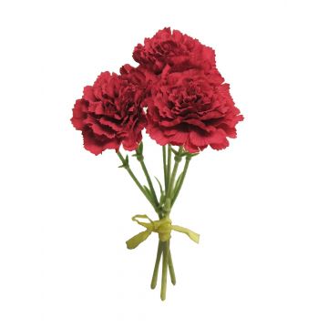 Ramo de claveles decorativos LIXUAN, rojo, 25cm