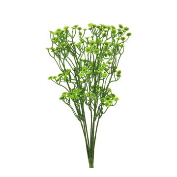 Arbusto artificial de gypsophila ZIMEI en varilla de ajuste, verde, 40cm