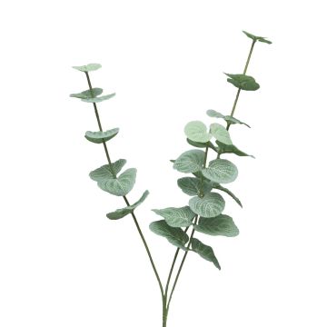 Rama artificial de eucalipto FENYU, verde-blanco, 60cm