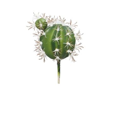 Cactus artificial de silla de suegra QINGYA en varilla de ajuste, verde, 15cm