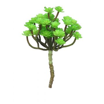 Echeveria macdougallii artificial ULUO en varilla de ajuste, verde, 19cm