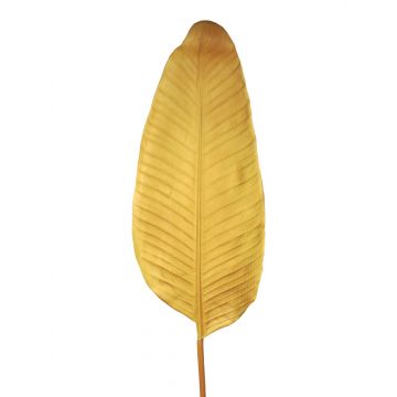 Hoja de plátano artificial MEISHUO, amarillo-marrón, 110cm