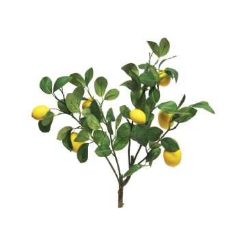 Rama decorativa de limón XIALIN con frutos, amarilla, 60cm