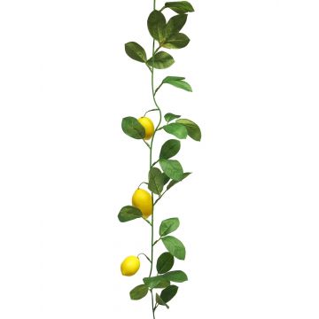 Guirnalda de limón XIALIN con frutos, amarillo, 180cm