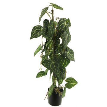 Planta artificial de vid plateada SHUSU, verde, 80cm