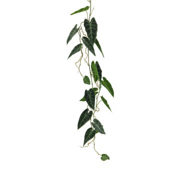 Guirnalda artificial de Alocasia Sanderiana NAZIHE, verde, 105cm