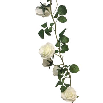 Guirnalda de rosas artificiales KAILIN, crema, 145cm