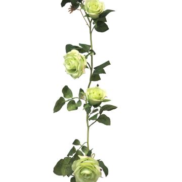 Guirnalda de rosas artificiales KAILIN, verde claro, 145cm