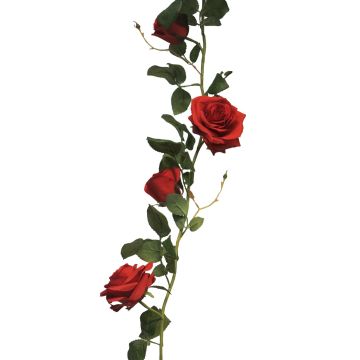 Guirnalda de rosas artificiales KAILIN, rojo, 145cm