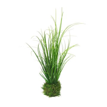 Pennisetum artificial WEILIN sobre bola de hierba, verde, 35cm