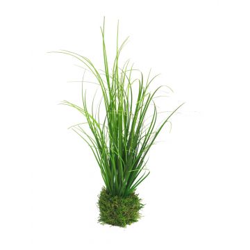 Pennisetum artificial WEILIN sobre bola de hierba, verde, 25cm