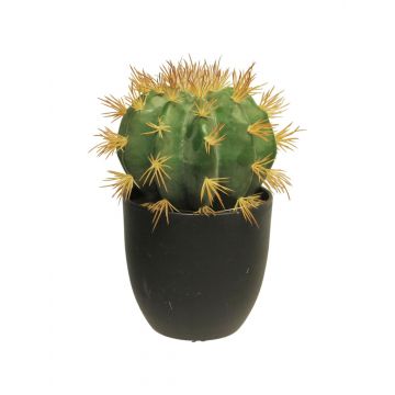 Cactus de plástico silla de suegra FEIJUN en maceta decorativa, verde, 23cm