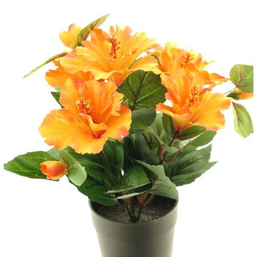 Ibisco artificial GUOXIAO, naranja, 25cm