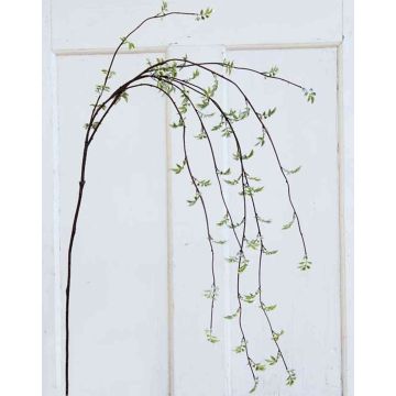 Rama de hoja de rosa artificial VALEA, brillo, verde, 115cm Rama de hoja de rosa artificial VALEA, brillo, verde, 115cm