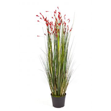 Campanilla con hierba sintética JULIA, rojo, 120cm