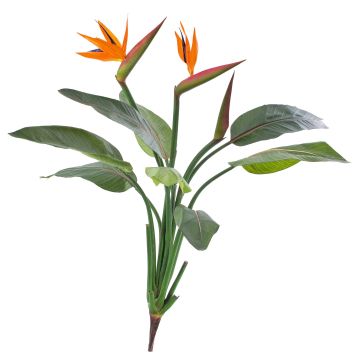 Strelitzia artificial NUBIA vara fijación, naranja-violeta, 100cm, 17x22cm