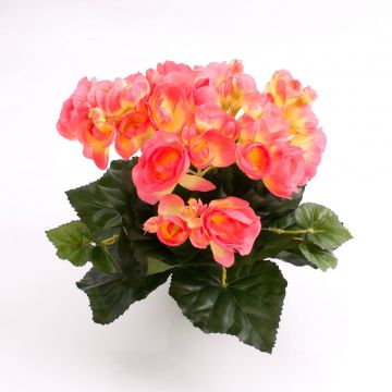 Begonia artificial IVANA con vara de fijación, rosa, 20cm, Ø3-5cm
