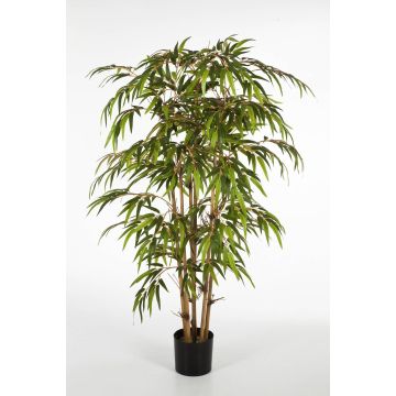 Arbusto bambú artificial HIROSHI, tronco bambú real, verde, 90cm