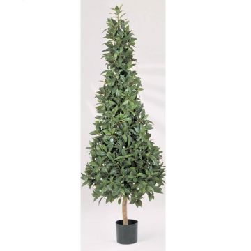 Laurel piramidal artificial ANTONIUS, tronco natural, verde, 110cm