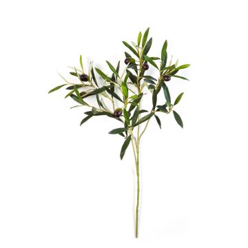 Rama de olivo artificial KONSTANTINOS, con aceitunas, difícilmente inflamable, 50cm