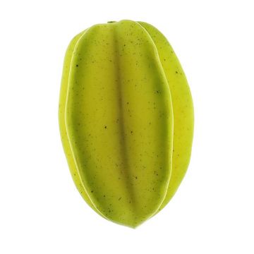 Fruta estrella artificial ANYULIN, 6 piezas, verde-amarillo, 11cm