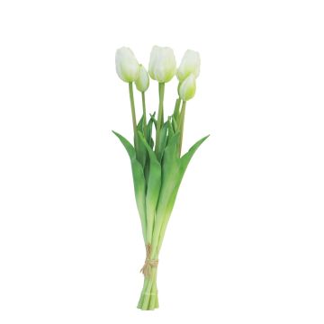 Ramo de tulipanes artificiales LONA, blanco, 45cm, Ø15cm