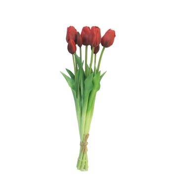 Ramo de tulipanes artificiales LONA, rojo-negro, 45cm, Ø15cm