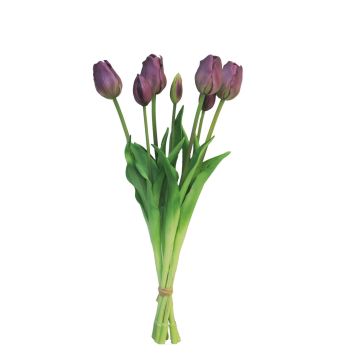 Ramo de tulipanes artificiales LONA, morado oscuro, 45cm, Ø15cm