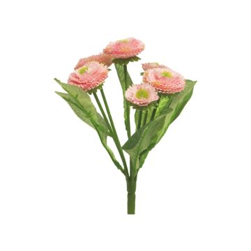 Bellis artificial SUMIAN en varilla de ajuste, rosa, 20cm