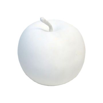 Manzana decorativa CHENYUN, blanco mate, 8cm
