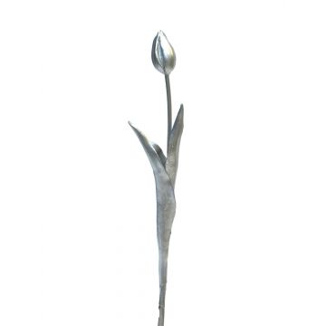 Tulipán artificial LONA, plata-champán, 45cm, Ø4cm