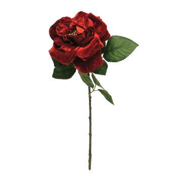 Rosa de terciopelo YUFAN, roja, 45cm